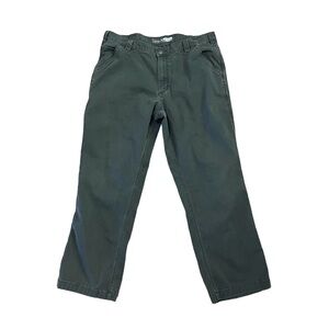 Carhartt 38x30 Rugged Flex Relaxed Fit Canvas Work Pants. Dark Gray
